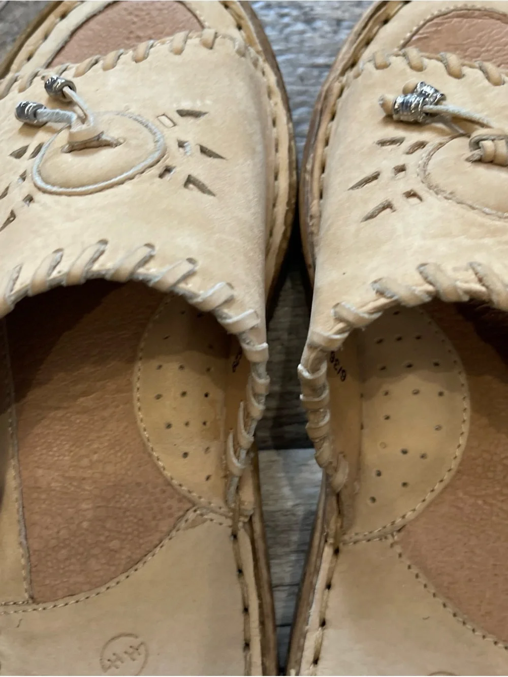 DOUBLE H BOOTS Tan leather Slip On Sandals 6 - Picture 5 of 8